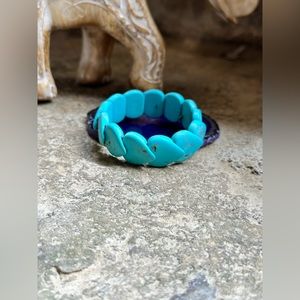 Turquoise Beaded Stretch Bracelet